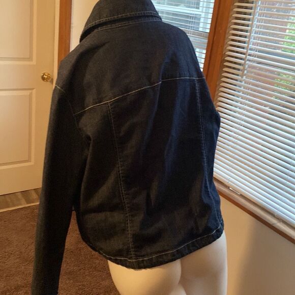 Chico’s Platinum Denim jacket, size 2/12 - Picture 5 of 6
